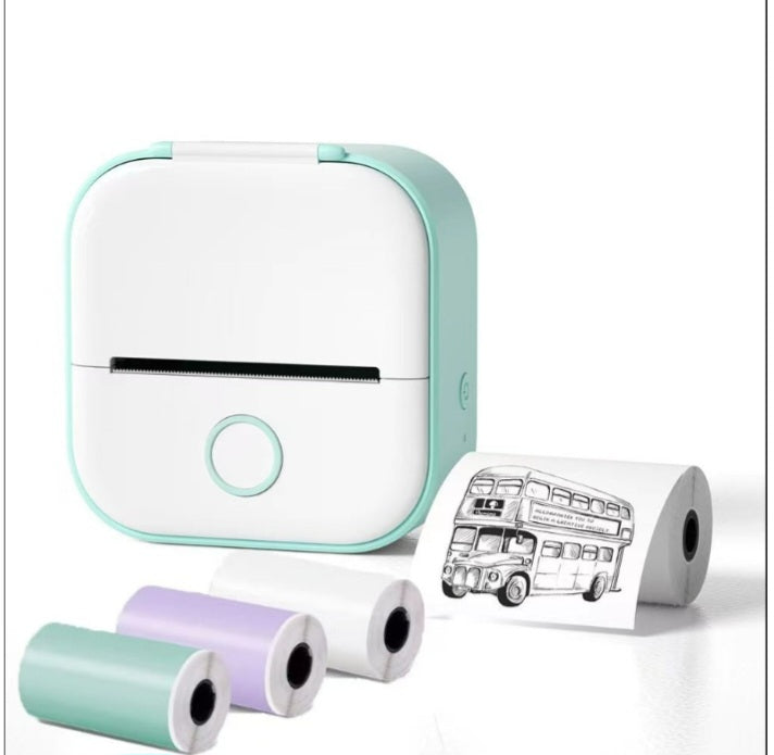 Mini Pocket Portable Bluetooth Photo Thermal Printer - White